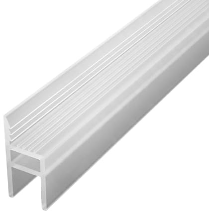 Junta para ducha, 3M, junta de puerta de ducha para 10 mm, junta de repuesto de goma con deflector de agua para puerta de vidrio de ducha, junta de puerta de ducha, junta de ducha