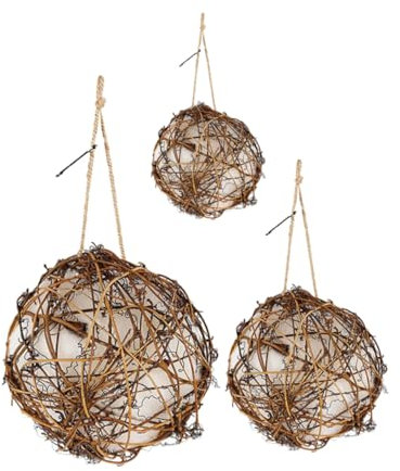 Yardwe 3stücke Vogelnistmaterial Kugel Vogelhäuschenmaterialien Nistkasten Für -nistmaterial Nistmaterialien Zum Aufhängen Im Freien