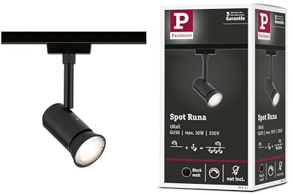 Paulmann Runa Högvolt-skensystem URail GU10 Svart (matt)