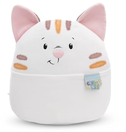 NICI Doudou Chill Chat 20cm - Beige - Peluche Douce, Adorable pour câliner et Jouer, pour Enfants et Adultes, Une Excellente idée Cadeau | 61790