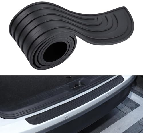 YDSTNiu 1 Pezzo Striscia Protezione Soglia Carico Bagagliaio Auto per Dacia Duster Extreme Spring, Fascia Protezione Paraurti Posteriore Copertura Bordo Baule,A