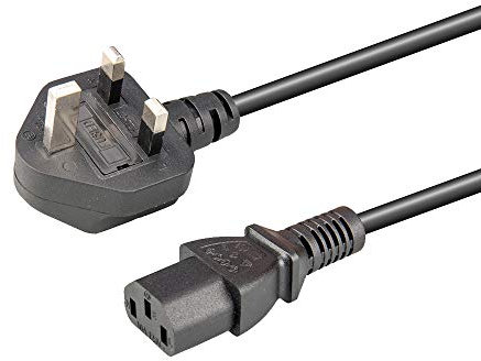 10A 250v Power Cable 3 Prong Power Cord, 1.5m Ps3 Pc Power Cable Monitor Power Cable Computer Power Cables, C13 Kettle Plug Power Lead Three Pin Lg Tv Power Cord Uk Ac Plug