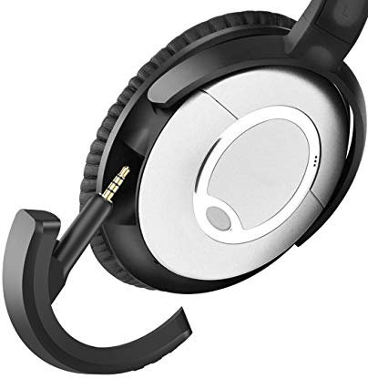 YOCOWOCO Drahtloser Bluetooth 5.0 Adapter für Bose QuietComfort QC15 Kopfhörer, aptX/MIC/Lautstärkeregelung,schwarz