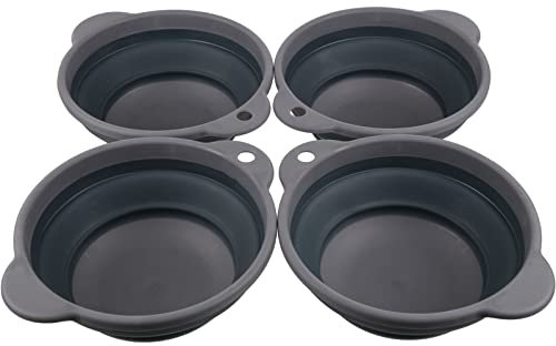 Regatta Pieghevole Scodella Set Misura Confezione 4 (Taglia unica) (Grigio Ebano)