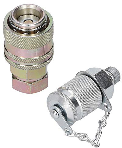 Connettore di misurazione della pressione, test idraulico dell'adattatore del raccordo Attacco Rapido Idraulico Rapido Forniture Industriali con Filettatura G1/8 Per Prove di Pressione Idraulica