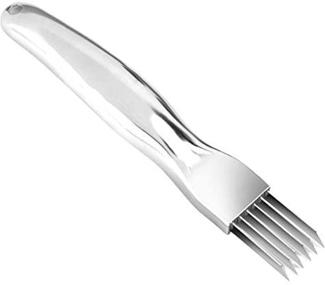 Taglierina da cucina | Coltelli in seta trituratori in acciaio inox 304 con manico curvo per cipolle aglio in acciaio inox 304 Novent