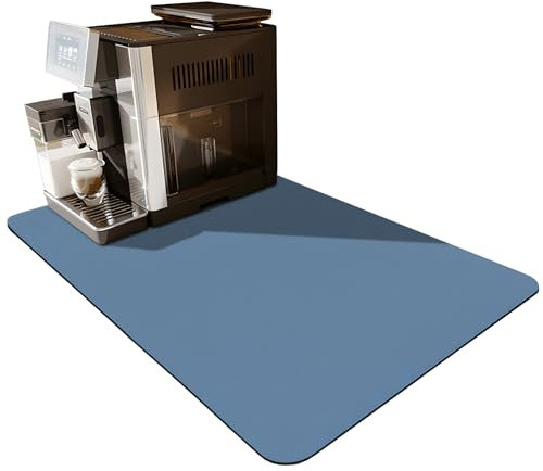 Santentre Alfombrilla Escurreplatos 60 x 40 cm, Absorbente Ocultar Mancha Alfombrilla cafetera, Respaldo de Goma Alfombrilla Secado de Platos, fácil de Limpiar Drying Mat para cafetera, Cocina