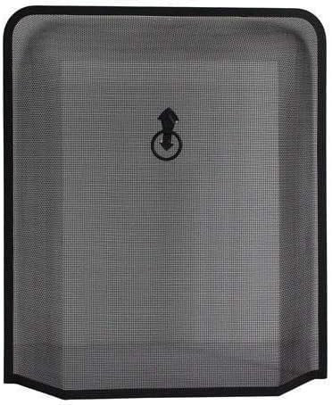 OptiProducts® Black Fire Guard For Fireplace, Open Fire, Log Burner. Safe Spark Screen Fireguard Cover, Safety Barrier Guards From Fires