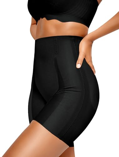 Vertvie Shapewear for Women Tummy Control Knickers High Waisted Butt Lifter Body Shaper Shorts Breathable Seamless Shaping Slimming Pants (Control Shorts,Black,M)