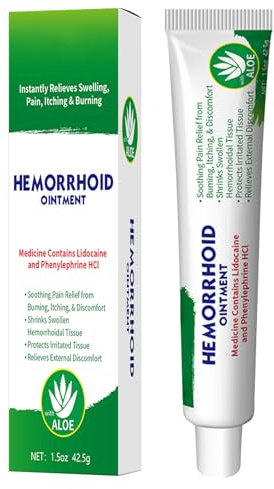 42g Crème Hémorroïdes,Crème anale pour pommade,Soulage l'Inconfort Et Apaise Les Démangeaisons Hémorroïdaires,Favorise la Guérison,Adapté Hommes et Femmes