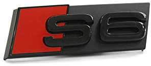 Audi 4K0071805 S6 - Griglia per radiatore, colore: Nero/Rosso