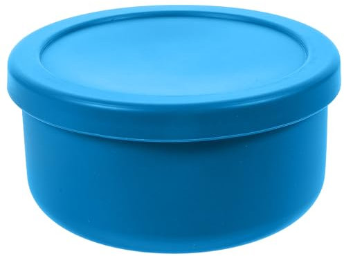 Contenedor De Fermentación De Masa De Pizza De Silicona Apilable Con Tapa Recipiente Multi-funcional Y Hermético Para Fermentación Para Cocina Y Camping Azul