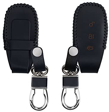 kwmobile Custodia Compatibile con Ford con 3 tasti Keyless Go - Cover Chiavi Auto Protezione Copri Telecomando - Copri Chiave Copertura blu scuro