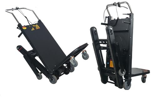 AVSMGP Sackkarre 200kg Elektrische Treppensteiger Sackkarre Vollgummireifen Transportkarre Sackkarren Treppensackkarre Treppenkarre |Stahl |große Schaufel |Sicherheitsgriffe, 48V36AH