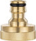 Poppstar Connettore rapido per rubinetto in ottone Filetto interno 1 pollice e innesto rapido per tubo da giardino (compatibile con sistema a incastro Gardena)