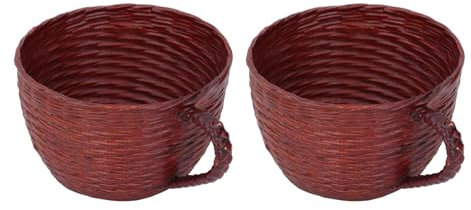 Haofy Maceta Suculenta con Forma de Copa Tejida con Dise?o Exquisito, Adecuada para Plantas Peque?as