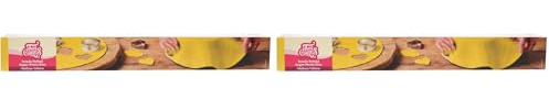 FunCakes Pâte à Sucre Étalée Mellow Yellow sans gluten 36 cm de rond et 3 mm d'épaisseur 430 g (Lot de 2)