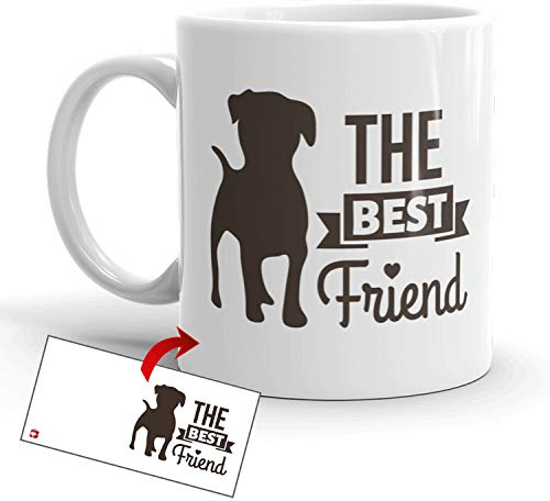 Kembilove Taza Animal – Taza Desayuno Divertida Animales Mensaje The Best Friend – Taza Perro – Tazones Desayuno Originales – Tazas Divertidas Decoracion Original – Tazas Originales