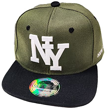 J26 Kids Kinder Snapback USA Cap Teenie Kappe Basecap Mütze Trucker Cappy Sport NY (Grün Schwarz)