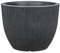 Scheurich Barceo 47, Pflanzgefäß/Blumentopf/Pflanzenkübel, rund, Farbe: Stony Black, hergestellt mit recyceltem Kunststoff, 10 Jahre Garantie, für den Außenbereich