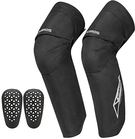 ROCKBROS Scaldamuscoli Ciclismo, Manicotti Gambe Invernali MTB, Gambale Antiurto Riflettenti, Gambali Termici Antivento Bici, Uomo Donna Unisex