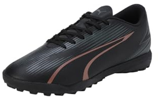 Puma Unisex Adults Ultra Play Tt Soccer Shoes, Puma Black-Copper Rose, 9.5 UK