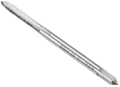CoCud Roscado Fresado Machos, 1/8-40 Roscado H2, Alta Velocidad Acero Máquina 3 Rectas Flautas Tornillo Roscado Herramienta - (Aplicaciones: para Roscado Perforación Máquina), 1uds