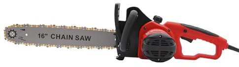 16 Zoll 2000W Elektro-Kettensäge mit Automatischer Kettenschmierung, 650m/min Schnellgeschwindigkeit & Verstellbare Kette, 220V Kabelgebunden für Baumschnitt & Holzbearbeitung