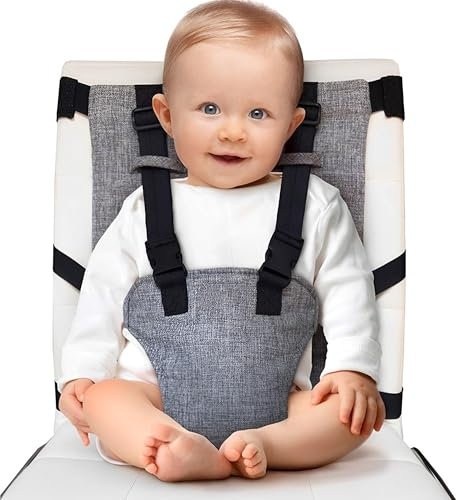 MZSX Adjustable Portable Travel High Chair, Removable Seat, Toddler high Chair, Fold-Flat Storage Portable Baby Feeding Seat, Washable Feeding Safety Seat for Home, Trave, Shopping, Restaurants