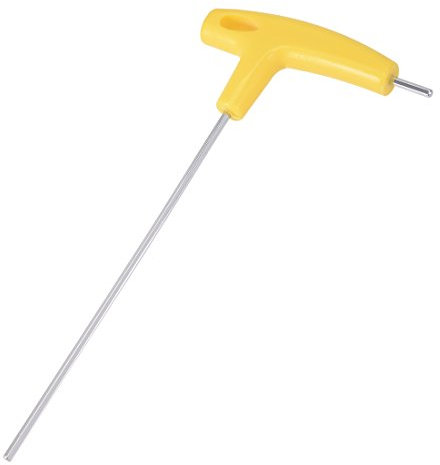 sourcing map Langer Arm T Griff Sechskantschlüssel Chrom Finish 3mm metrisch DE