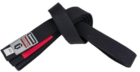 Gameness Adult Jiu Jitsu Belt | BJJ Belt for Beginners and Experts Black A2