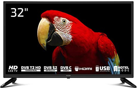 DYON Live 32 Pro 80 cm (32 Zoll) Fernseher (HD, Triple Tuner (DVB-C/-S2/-T2), Hotelmodus, USB-Media Player)