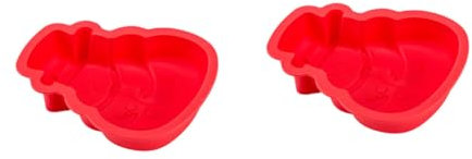 MAGICLULU 4piezas Moldes De Silicona Para Pasteles De Navidad Diseño De Muñeco De Moldes De Repostería Para Actividades Casa