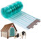 TOOSOAR Streifenvorhang PVC,Streifen für Hundehütte 3.6m*20cm,PVC-Umreifungsvorhang für DIY Hundehaustür, Transparenter Hundehütte Türvorhang Einfach zu Schneiden