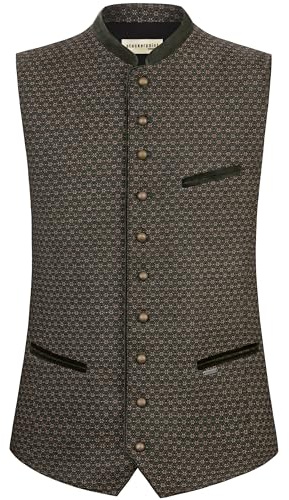 Stockerpoint Trachtenweste Dylon Gilet Tradizionale, Verde, 60 Uomo