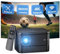 Mini Beamer,【Elektrischer Fokus】 A40 Tragbarer Projektor 4K, 18000Lumen Full HD 1080P WiFi Bluetooth Projektor, Trapezkorrektur, Beamer Handy, Heimkino Projektor für Telefon/Laptop/TV Stick/USB/HDMI