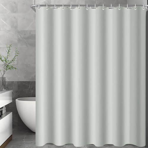 Lerores - Tenda per doccia e vasca da bagno, 300 x 200 cm, con fondo pesante antimuffa, in tessuto di poliestere, impermeabile, lavabile, per bagno, con 16 anelli per tenda da doccia