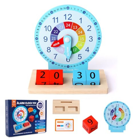 Minging Lernuhr Kinder, Kinder Lernuhr 1. 2. Klasse Uhrzeit Lernen Lernspiele Kinder Lernuhr Grundschule Zeitunterrichts Und Demonstrationsuhrmodell Lernressourcen Für Kinder In Der Frühen Bildung