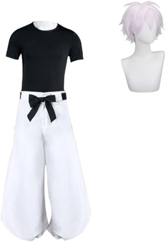 Zhongkaihua JJK - Costume da Gojo Satoru per cosplay, uniforme da uomo, per adulti e giochi di ruolo, anime, carnevale, feste di Halloween