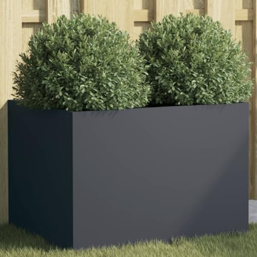 Xichuzi Jardinera de Acero Laminado en frío Antracita 62x47x46 cm, Huerto Urbano Terraza, Jardineras Exterior, Jardineria Maceteros, Mesa De Cultivo, Huerto En Casa - 841603
