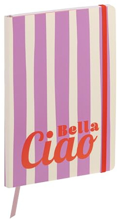 Clairefontaine - 116267C - Softcover Notebook Citrus/Stripes Decor - A5 14.8x21cm - 128 Lined Pages White Paper 90g - Dolce Amore Collection - Random delivery