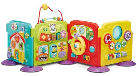 VTech - Super Centre d'Activités Modulable - Jouet Interactif 4 en 1, Motricité Bébé - Cube d'Activité Évolutif avec Trieur de Formes et Jeux d'Éveil - Cadeau Bébé Dès 6 Mois - Contenu en Français