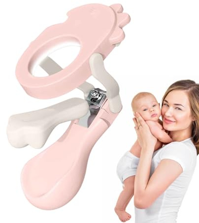 Coupe-Ongles pour Bébé Ciseaux à Ongles de Pieds | Ciseaux Pliants avec Loupe et Lumière LED pour Adultes Personnes Âgées Animaux