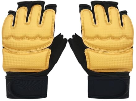 1 Paio Kickboxing Guanti MMA Guanti Mezzo Dito Guanti Allenamento Sacco da Pugni Materiale Eva PU Funzione Anti Urto Adatti a Uomo Donna Adulti, M