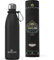 Greens Steel Edelstahl Trinkflasche - 750 ml, Schwarz I Doppelwandige vakuumisolierte Wasserflasche I Mit Karabiner & Geschenkbox I Wiederverwendbar & auslaufsicher für Erwachsene & Kinder, BPA frei