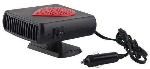 Baceyong Chauffage Portable pour Voiture, 12 V 150 W 2 en 1 Chauffage/Refroidissement, Mini Chauffage de Voiture avec Allume-Cigare Plug-in, Dégivreur de Pare-Brise