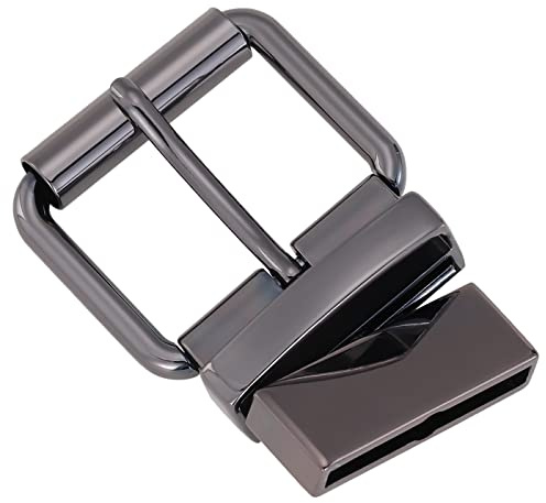 DJCAIZYY 1.57 (38mm-40mm) Reversible Belt Buckle Replacement Belt Buckle Gun Black