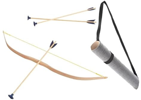 Jamso Design Kinderbogen-Set Ritter + Köcher, Pfeil und Bogen Ritterköcher Bogensport Bogenschießen