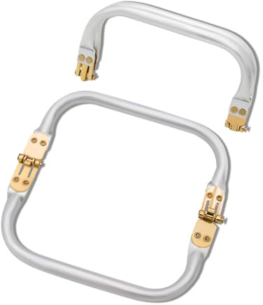Uxney fickram, rektangulär plånbok-hårdvara med ram, kyssförslutning för gör-det-själv-plånbokstillbehör och syväskor-clutch-hantverk, 2 stycken (15 cm/6 tum)