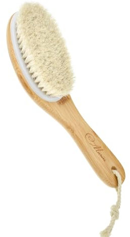 Marin Holz Rückenbürste 25cm Naturborsten Duschbürste Pferdeborsten mittelweich